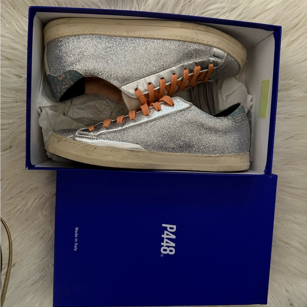 P448 Glitter Sneakers LIKE NEW WITH BOX